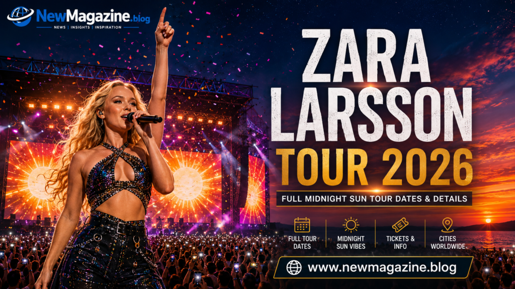 Zara Larsson Tour 2026 performing live during the Midnight Sun Tour