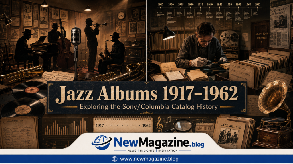 how many jazz albums did sony/columbia release between 1917-1962