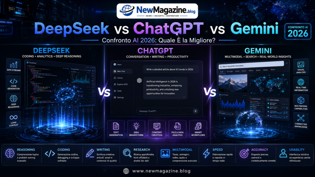 confronto deepseek chatgpt gemini 2026