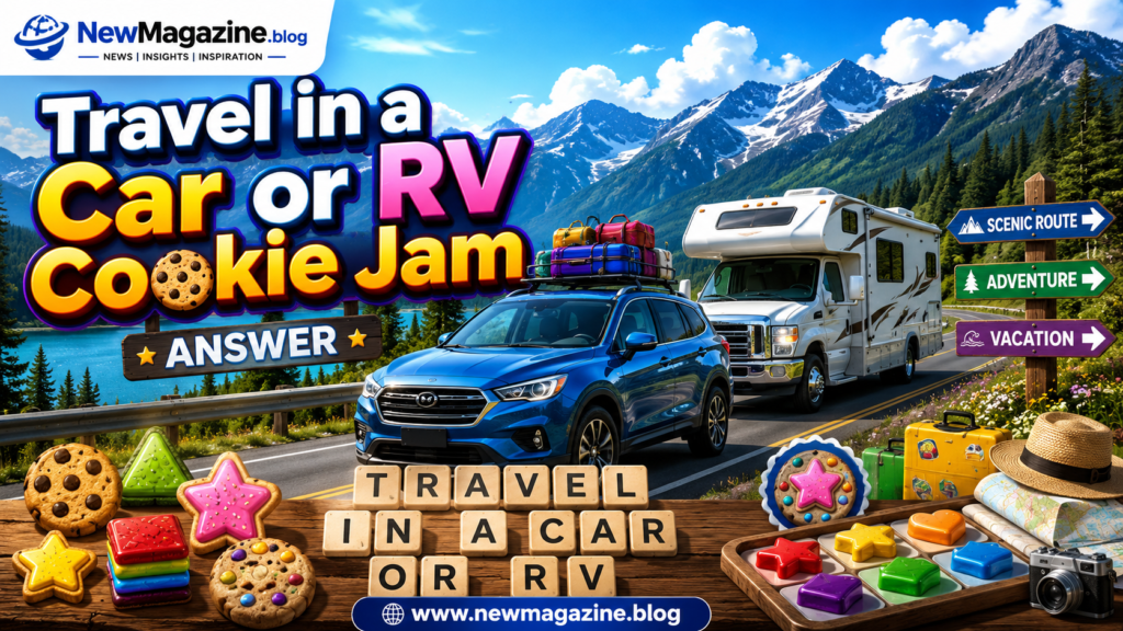 give full title Travel in a Car or RV Cookie Jam